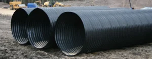 polymer Corrugated steel culvert pipe for storm sewer and water conveyance applications