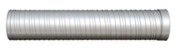 Steel spiral rib pipe with smooth interior and exterior reinforcing ribs