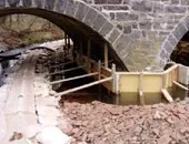 stone arch bridge rehabilitation steel structural plate arches