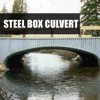 Steel box culvert structural plate system for stream crossing application