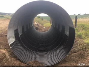 IMG_4697 corrugated metal pipe bridge replacement zebra pipe polymer coated steel