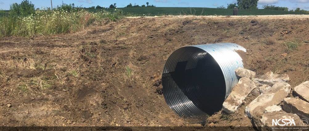 corrugated metal pipe bridge replacement zebra pipe polymer coated steel