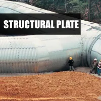Corrugated steel structural plate system for bridge replacement and culvert applications