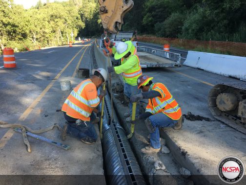 slotted drain pipe highway improvement