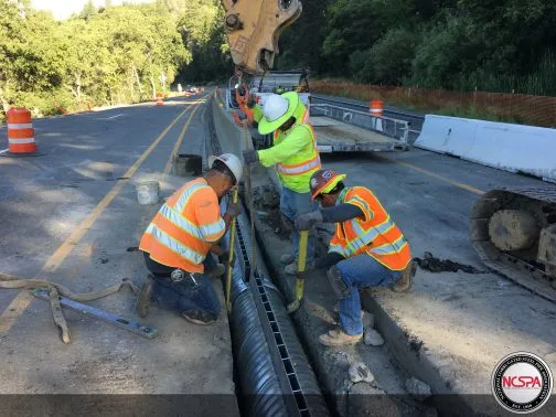 slotted drain pipe highway improvement