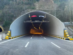 Completed structural plate tunnel extension supporting traffic along the Anatolian Highway.