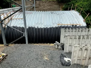 backfill 25% and black coating_resized Toblin Hill Drive Bridge Replacement