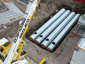 default Corrugated steel pipe installation for stormwater infrastructure