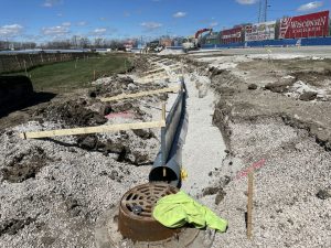 race track drainage system