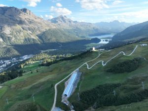 default corrugated steel plate tunnel at St. Moritz