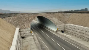 8-Done_resized Completed highway underpass passing beneath an active railway line in Türkiye.