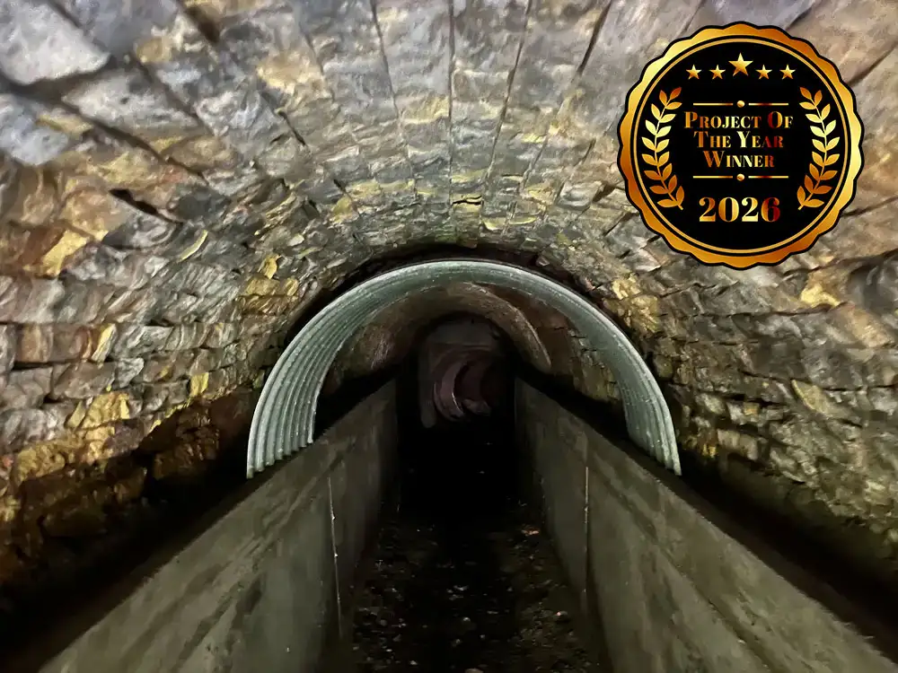 historic culvert rehabilitation project at Buckingham Creek in Duluth Minnesota